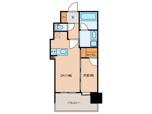 ｱｸﾀｽ福岡県庁前ｸﾞﾗﾝﾈｸｽﾄ(403)の物件間取画像